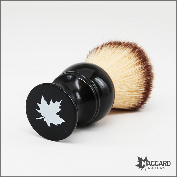 Maggard-Razors-Synthetic-Shaving-Brush-Black-Handle-22mm-2